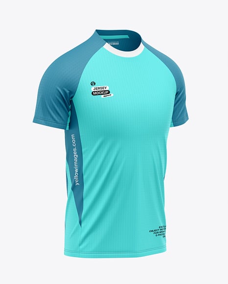 Raglan Short Sleeve Jersey Mockup