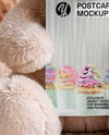 Teddy Bear with Vertical Card Mockup