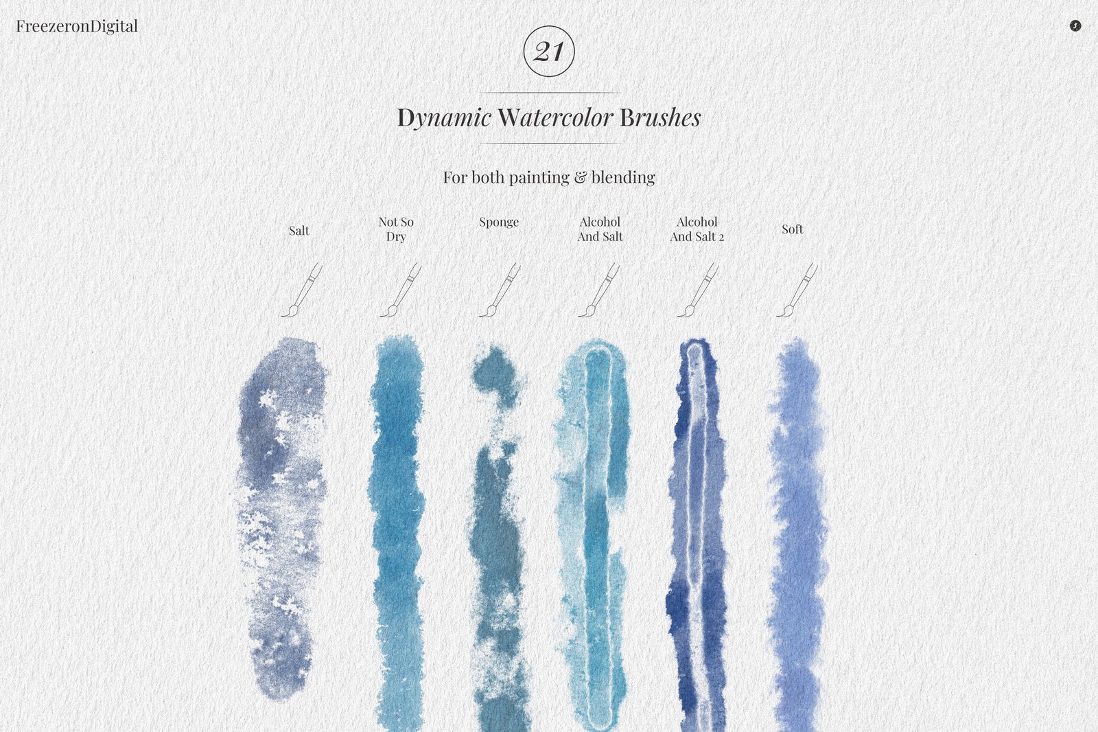 True Watercolor Procreate Brushes