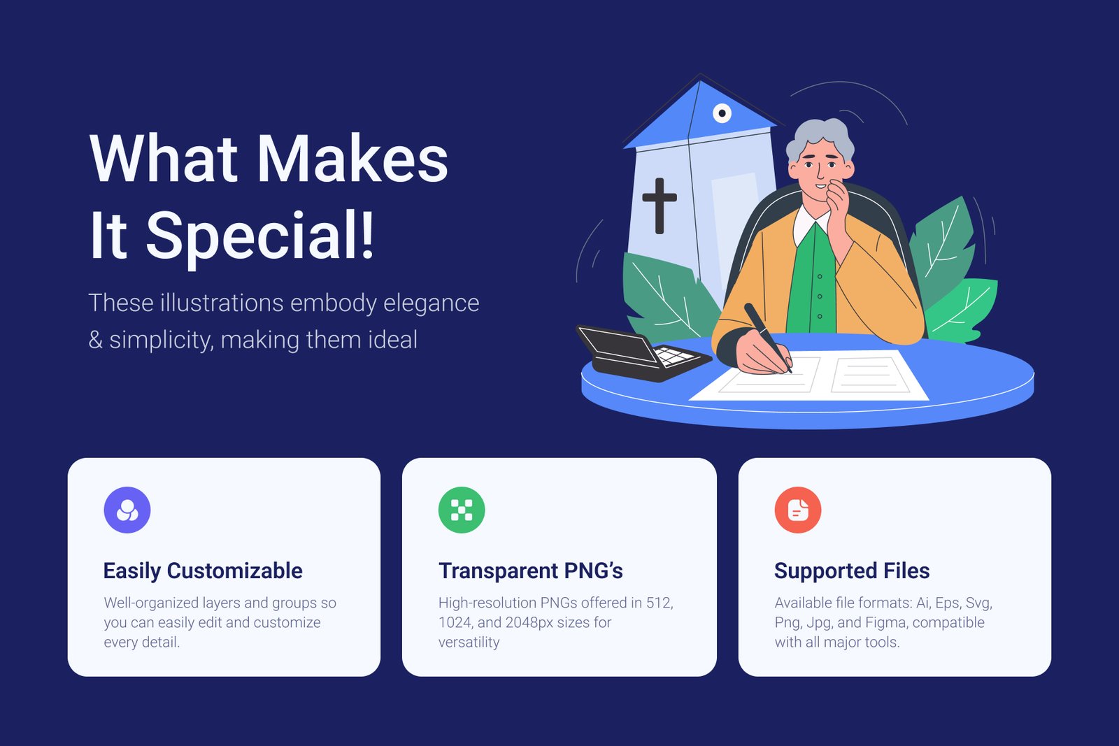 Insurance Illustration Art Set