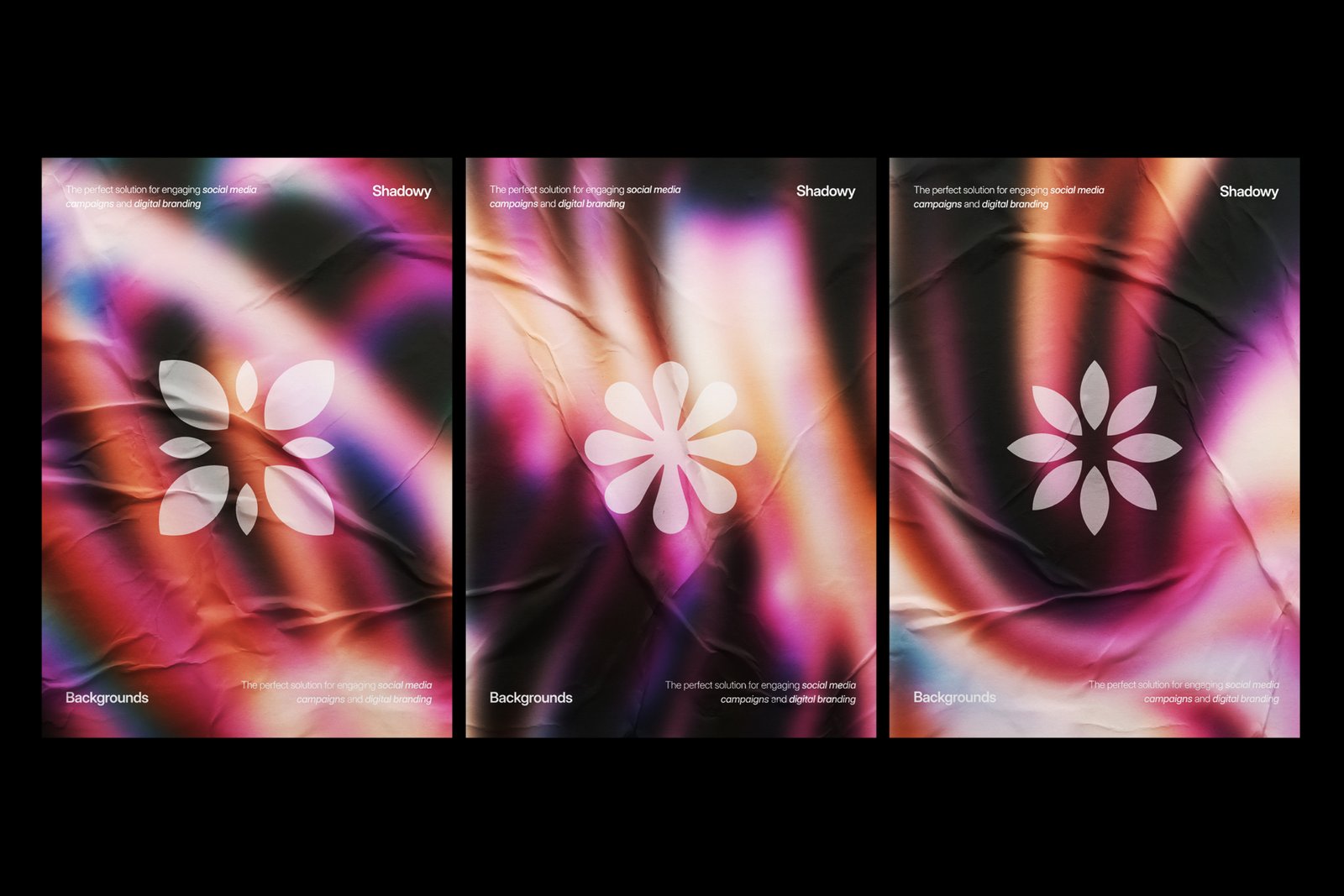 Shadowy Glow Background Set