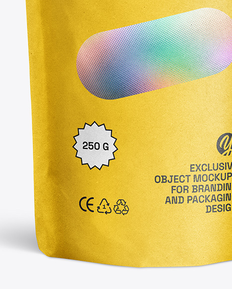 Kraft Stand-up Pouch Mockup