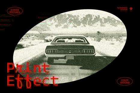 Retro Copy Print Photo Effect - Creative Store