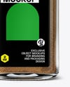 Square Glass Jar with Ground Cumin Mockup