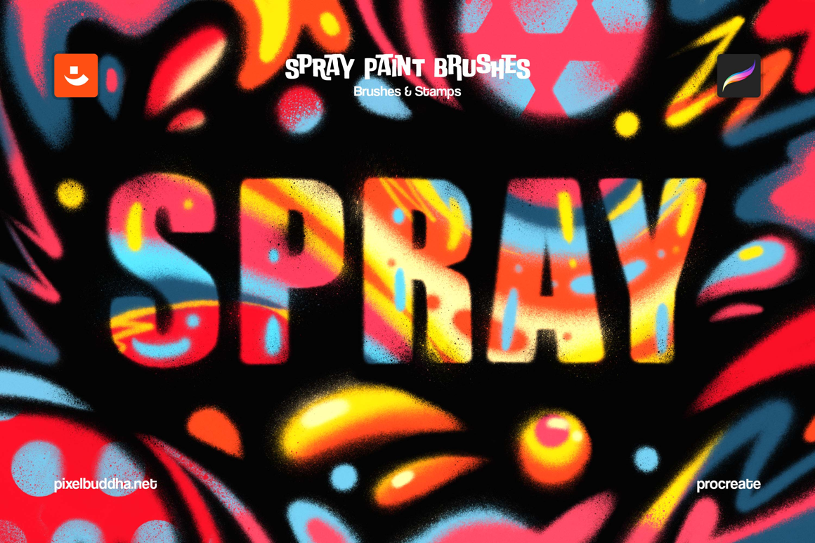 Spray Paint Procreate Brushes