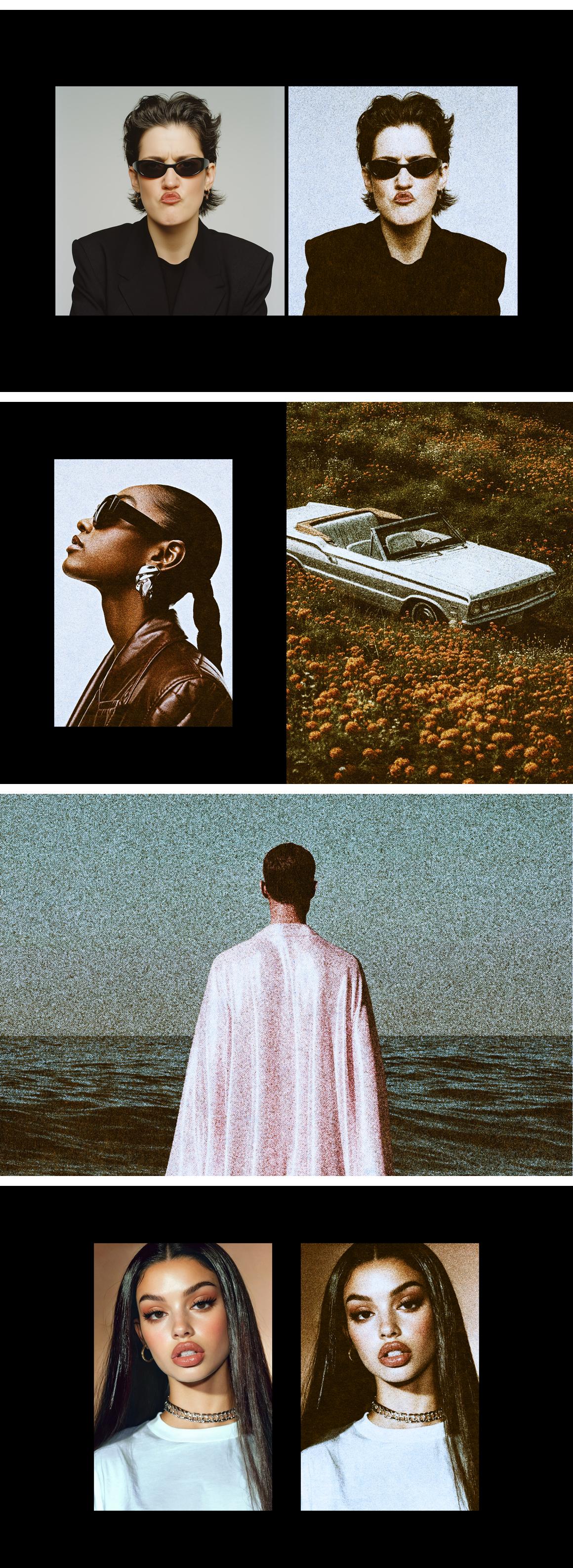 Retro Print Template Effect