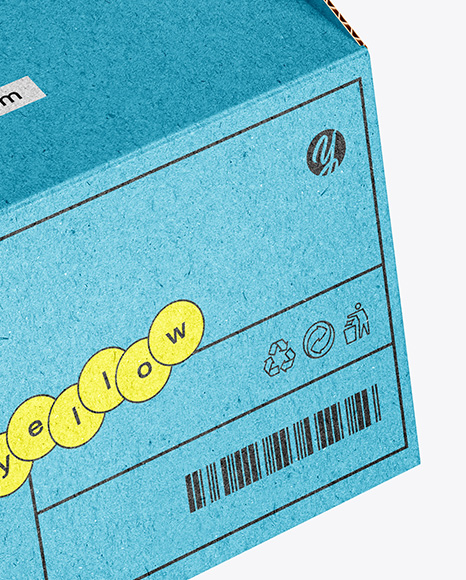 Kraft Paper Box w/ Handle Mockup