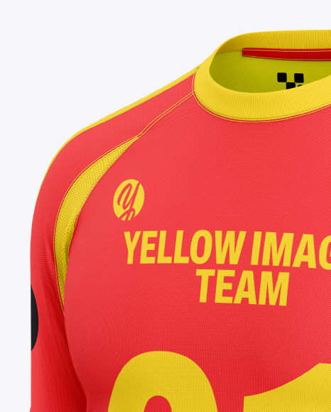 Soccer Kit Mockup - Half Side View