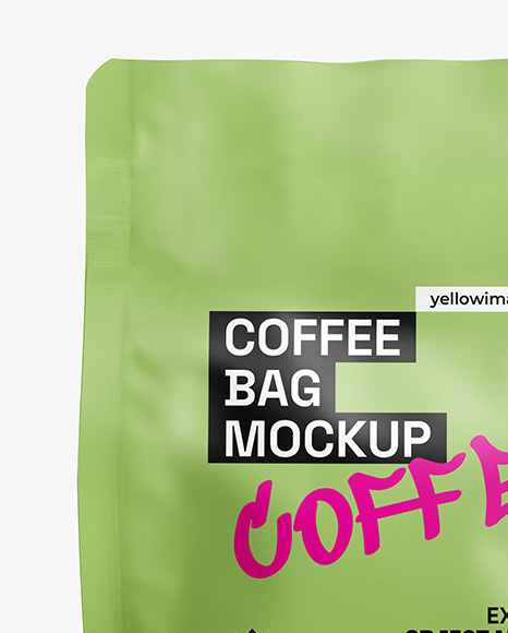 Matte Coffee Bag Mockup
