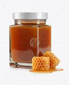 Glass Square Jar with Manuka Honey Mockup