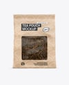 Kraft Pouch w/ Dry Black Tea Mockup