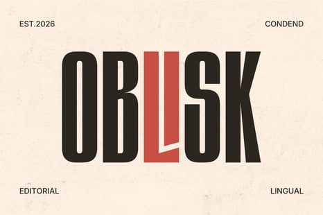 Oblisk – Bold Condensed Display Font - Fonts
