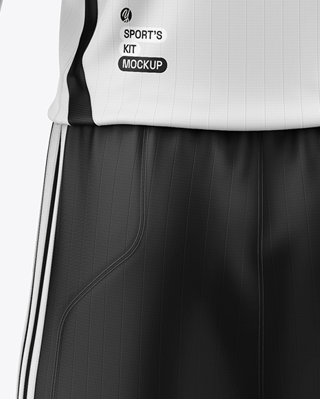 Full Soccer Kit w/ Mannequin Mockup - Back View
