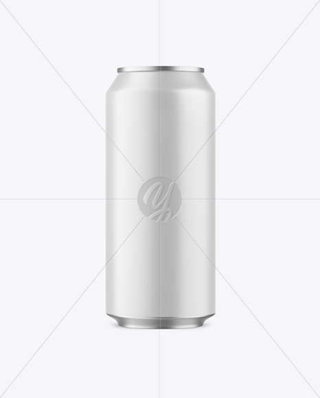 440ml Matte Aluminium Drink Can Mockup
