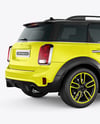 Hatchback Mockup - Back Half Side View