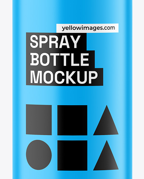 Matte Spray Bottle Mockup