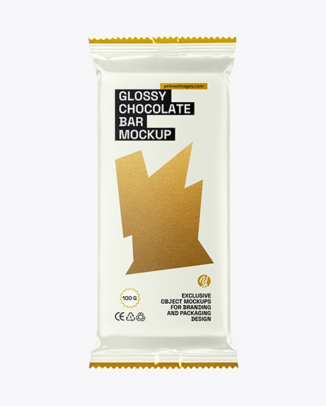 Glossy Chocolate Bar Mockup