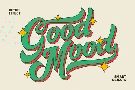 Retro 3D Volume Text & Logo Effect - Add-Ons