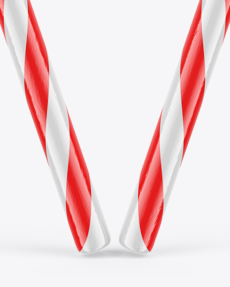 Two Candy Canes Mockup