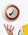 Man Wearing Full Soccer Kit Mockup