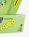 Opened Paper Food Box Mockup