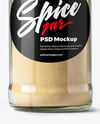 Spice Glass Jar with Onion Powder Mockup