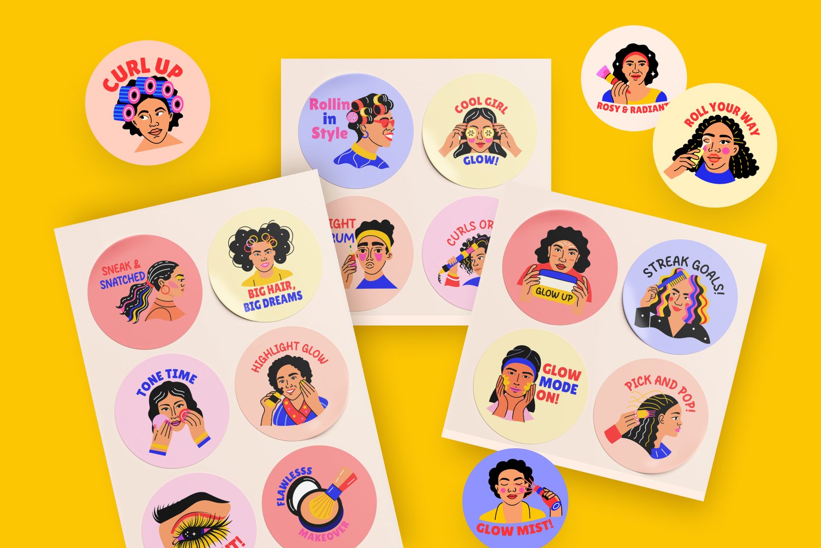 Beauty Stickers Art Set