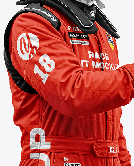 Two Men Wearing Racing Kits Mockup