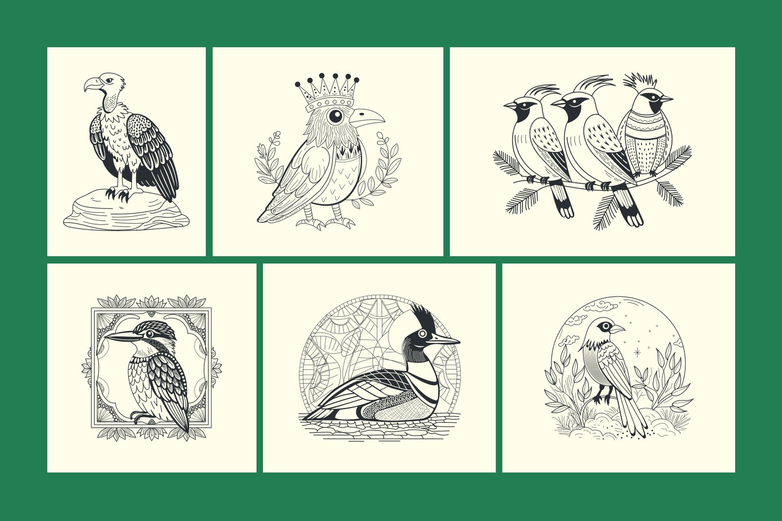 Vintage Bird Illustrations