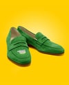 Pair of Suede Loafers Mockup
