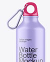 Aluminum Water Bottle with Matte Finish Mockup