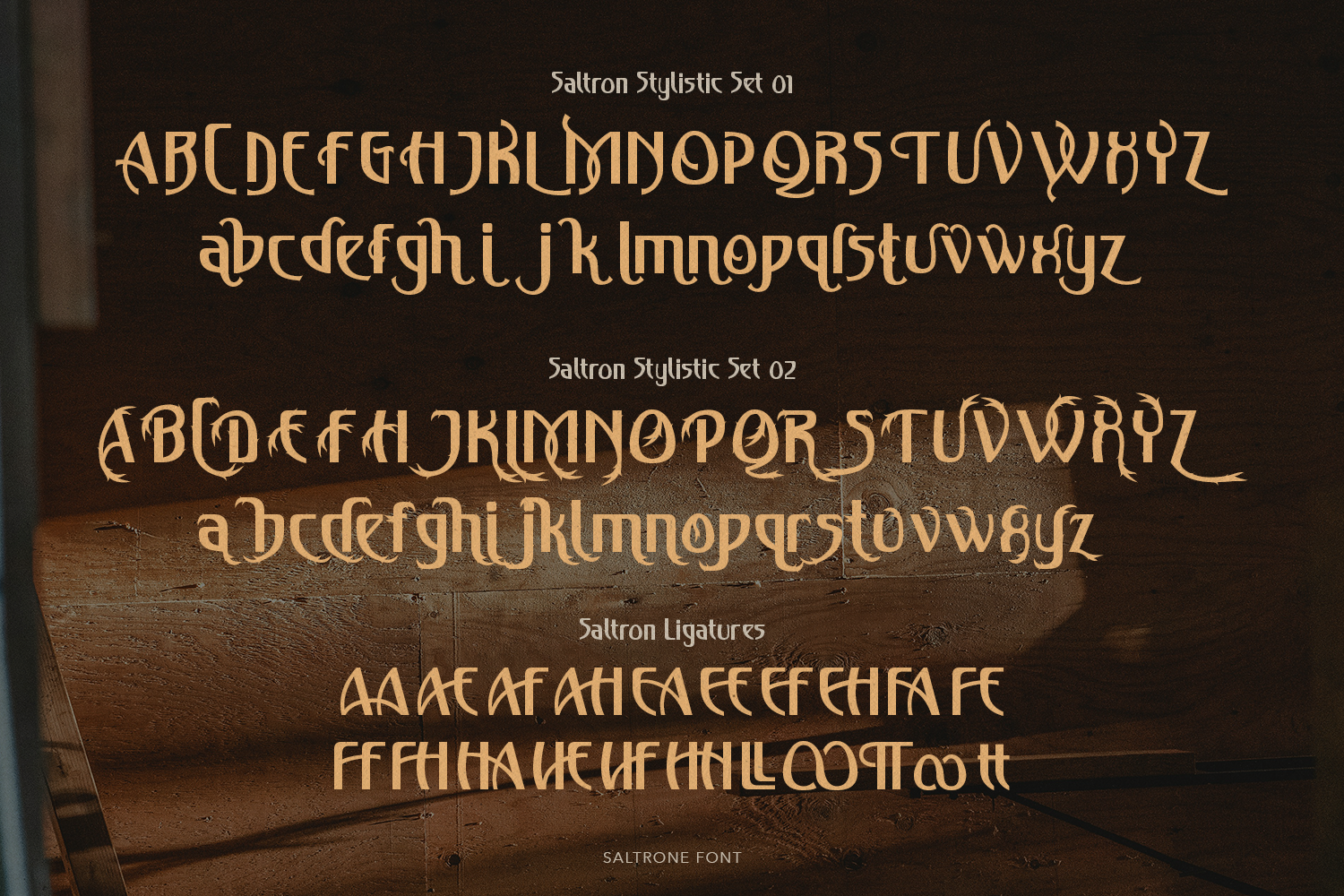 Saltrone Display Font