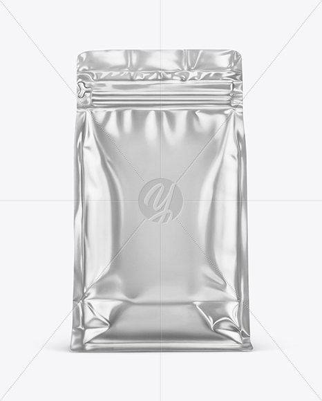 Metallic Coffee Bag Mockup
