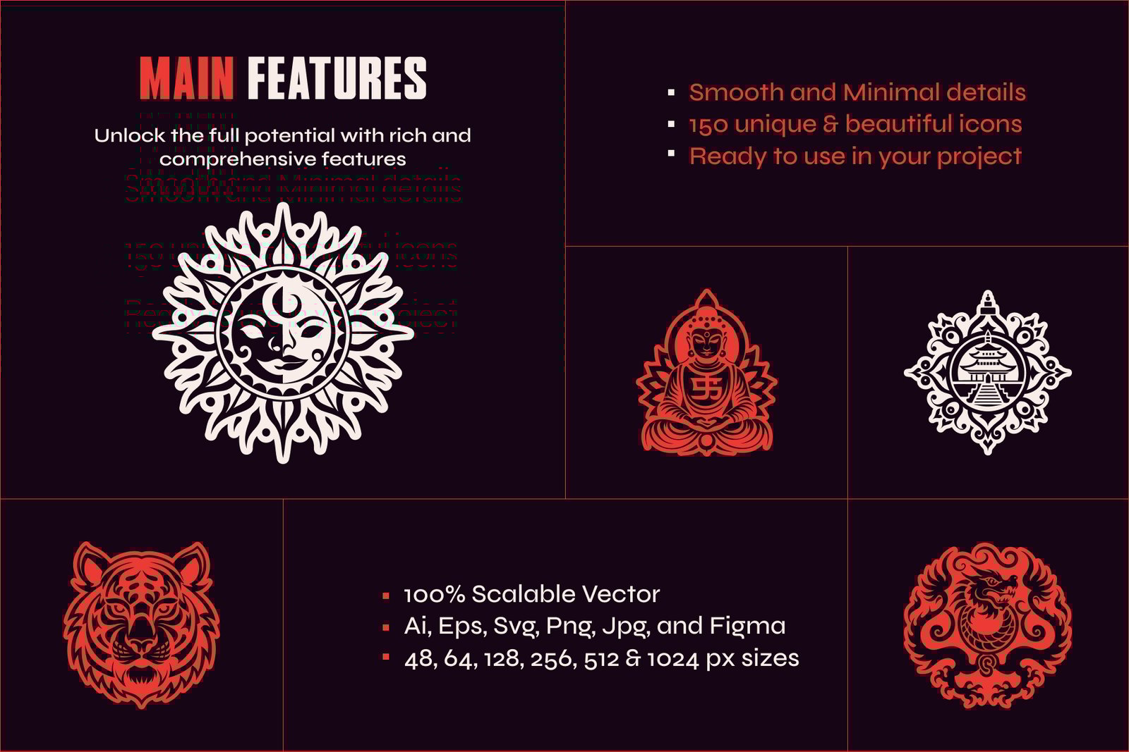Tibetan Symbols Set