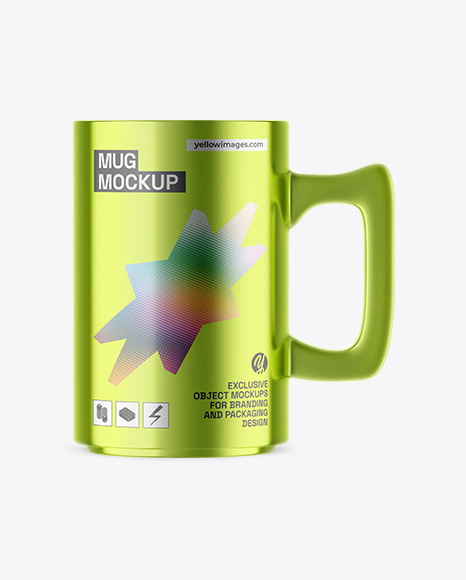 Metallic Mug Mockup - Coffee packaging mockup