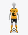 Kids Soccer Kit w/ Mannequin Mockup - Front View