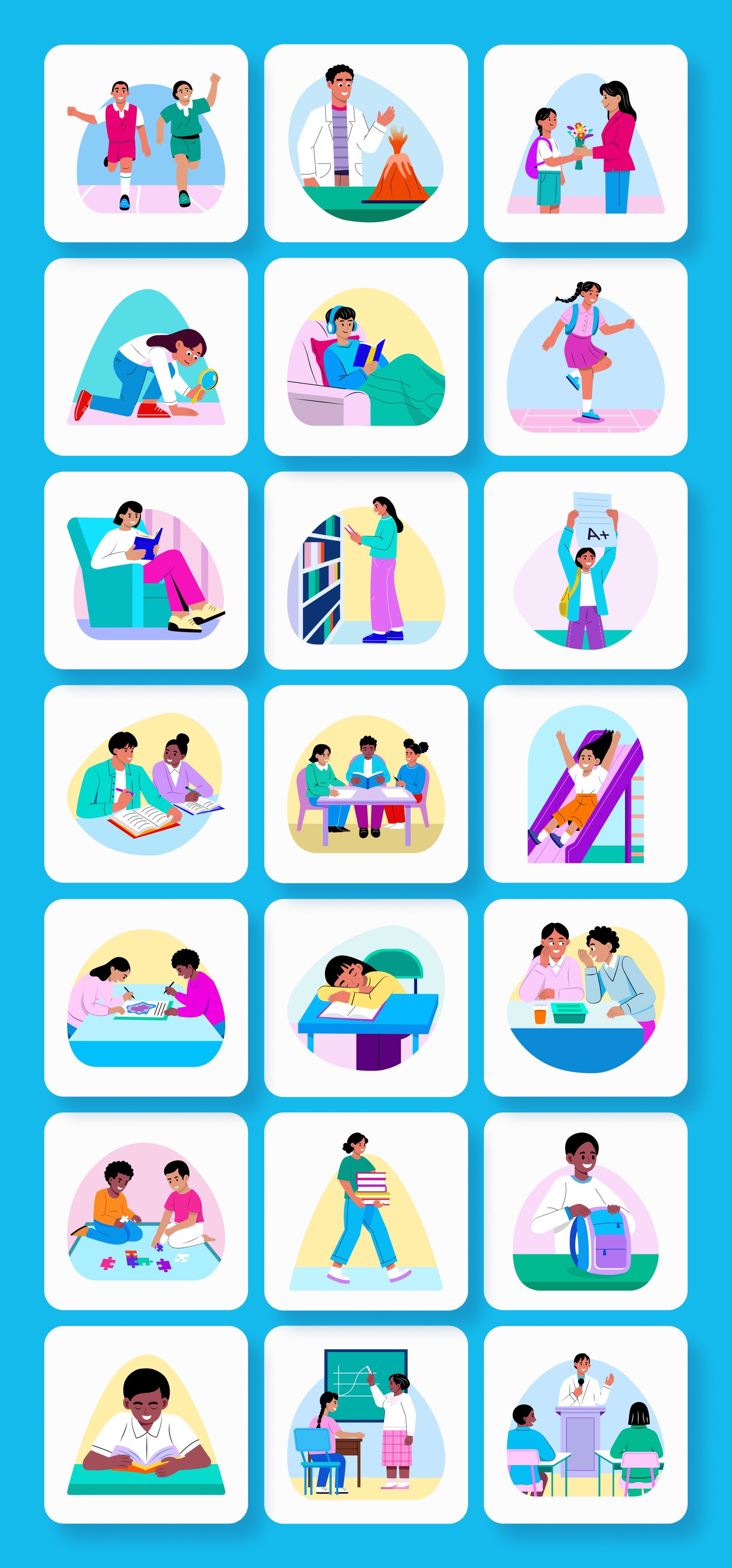 Back To School Illustration Art Pack