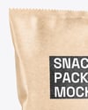 Kraft Paper Snack Package Mockup