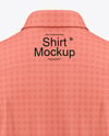 Men's Short Sleeve Shirt Mockup - Back View