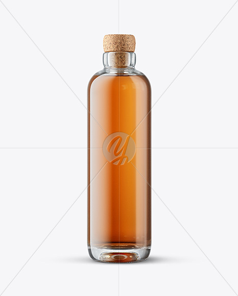 Whiskey Bottle with Cork Mockup