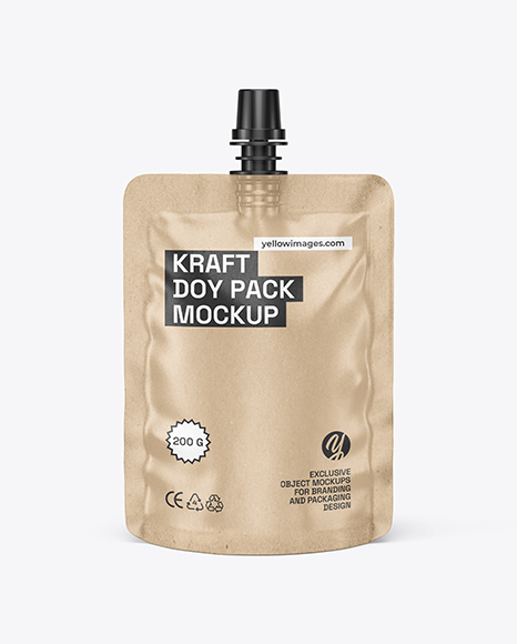 Kraft Doy Pack Mockup - Coffee pouch mockup