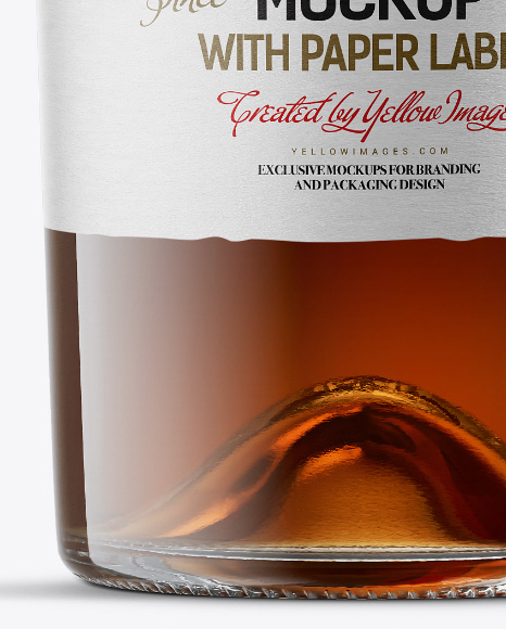 Cognac Bottle Mockup