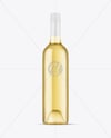 Clear Glass White Wine Bottle Mockup
