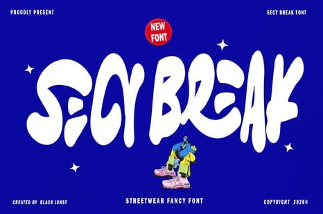 Secy Break - Streetwear Fancy Font