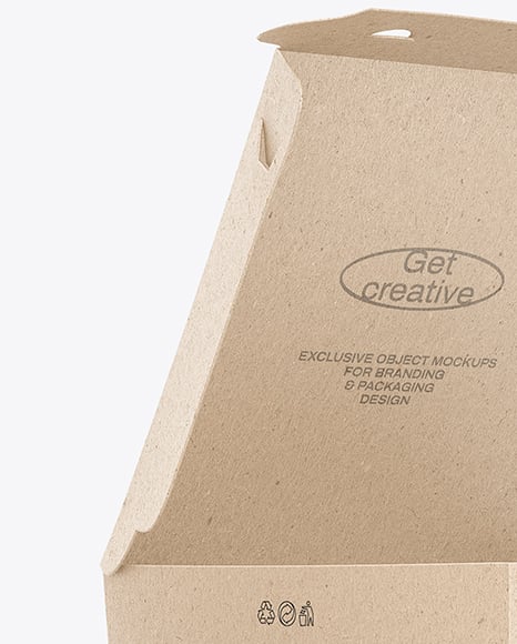 Kraft Paper Food Box Mockup