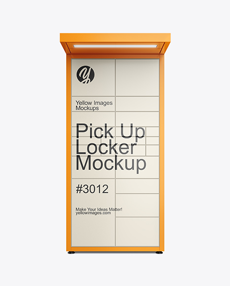 Pick Up Locker Mockup - Front View