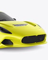 Sport Car Mockup - Front Half Side View