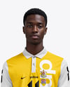 Afro-American Man Wearing Full Soccer Kit Mockup