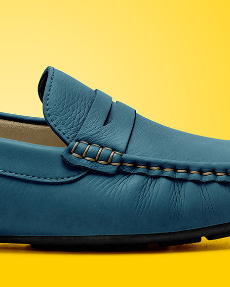 Women's Leather Moccasin Mockup