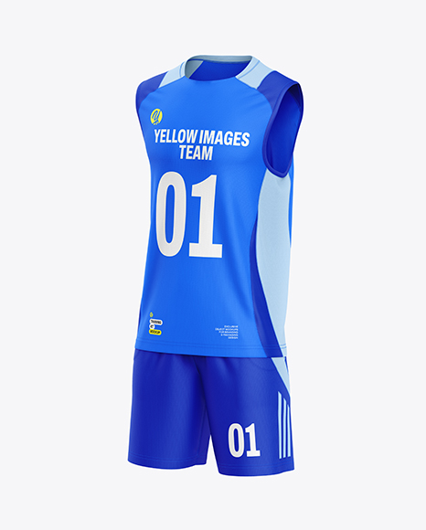 Training Sleeveless Kit Mockup - Half Side View